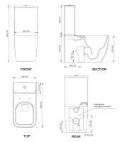 Чаша напольного унитаза GSG Ceramic Design Brio BRMBL000P, белый глянцевый BRMBL000P