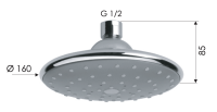 Верхний душ с шарнирным соединением 16 см Remer 354PLX 354PLX