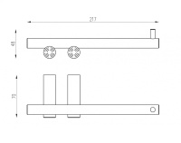 Бумагодержатель ABBER Osten 316 AA1831BG золото брашированное