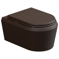 Чаша подвесного унитаза GSG Ceramic Design Cruise CRWCSO035, Cacao Matt CRWCSO035