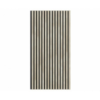 Акустические стеновые панели, 1200х600 мм, войлок, рейки МДФ, ясень кристалл