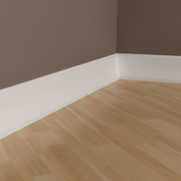 Плинтус напольный из полиуретана 1.53.104 Европласт