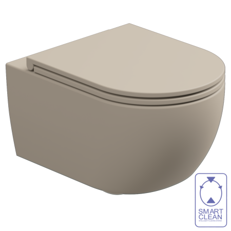 Чаша подвесного унитаза со смывом Smart Clean GSG Ceramic Design Like LKWCSO034, Sabbia Matt LKWCSO034