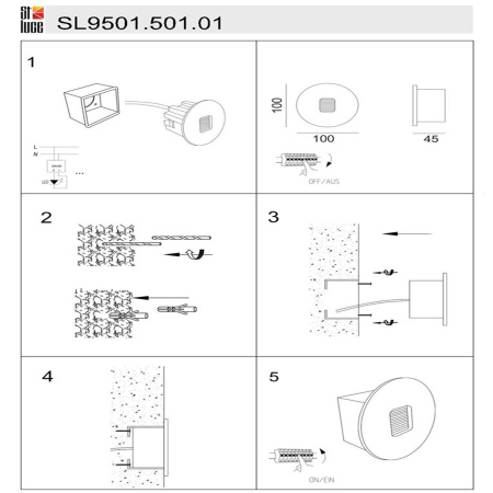 Светильник уличный настенный ST Luce Visano SL9501.501.01