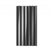 Комплект акуст.панелей, черный войлок, 600х300х19мм, рейки ЭКОПОЛИМЕР, хром/2шт.