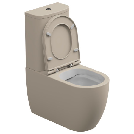 Чаша напольного унитаза биколор GSG Ceramic Design Like LKMBLBI000/034P, White/Sabbia Matt LKMBLBI000/034P