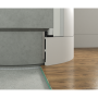 Скрытый плинтус LACONISTIQ REGULAR, под подсветку, черный МУАР RAL9005 (80х13х3000мм)