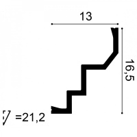 C300 Карниз Orac Decor из полиуретана - Плинтус потолочный