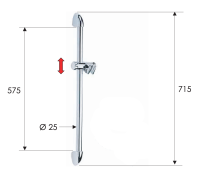 Душевая стойка 72 см Remer 311F 311F