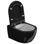 Чаша подвесного унитаза биколор GSG Ceramic Design Like LKWCSOBI000/002, White/Black Shiny LKWCSOBI000/002