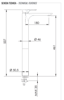 Смеситель для раковины Remer Infinity I10LXXL I10LXXL