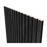 Акустические стеновые панели, 2750х600 мм, войлок, рейки МДФ, дуб графит