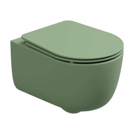 Чаша подвесного унитаза со смывом Smart Clean GSG Ceramic Design Hit! HIWCSO031, Salvia Matt HIWCSO031
