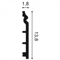 SX118 Плинтус напольный Orac Decor из дюропоплимера