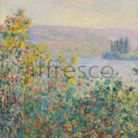 Картина: Клод Моне,  Flower Beds at Vetheuil