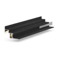 Профиль алюминиевый теневой с подсветкой Laconistiq Multilevel Dual Черный муар 30-31-300 3000×46,7×31