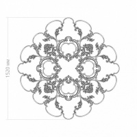 Розетка RODECOR 87107br потолочная из полимерного гипса - Готовое решение Rodecor из элементов