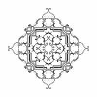 Розетка RODECOR 87506cn потолочная из полимерного гипса - Готовое решение Rodecor из элементов