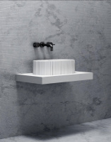 Раковина накладная ABBER Stein AS2655 белая матовая