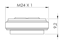 Аэратор смесителя для раковины, ультраплоский M24 Remer 83Z40 83Z40