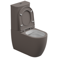 Чаша напольного унитаза биколор GSG Ceramic Design Like LKMBLBI000/029P, White/Tortora Matt LKMBLBI000/029P