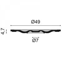 R18 Розетка потолочная с рисунком Orac Decor из полиуретана - Орнаментальная розетка