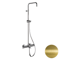 Душевая система термостатическая с изливом Remer Elegance EQ34ASSDVO, латунь состаренная EQ34ASSDVO