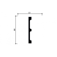 Плинтус напольный из дюрополимера DD708 Decor-Dizayn