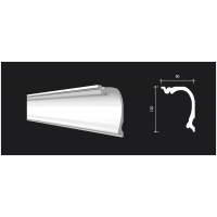 Карниз из дюрополимера DD524 Decor-Dizayn - Плинтус потолочный