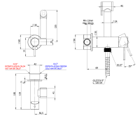 Гигиенический душ со смесителем Remer X Style X65C25WXV, сталь X65C25WXV