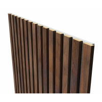 Акустические стеновые панели, 2750х600 мм, войлок, рейки МДФ, дуб барон темный