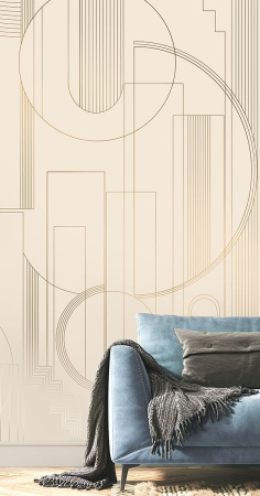 Арт. L553-COL2-GOLD | Панно Lines