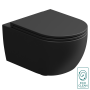 Чаша подвесного унитаза со смывом Eco Clean (торнадо) GSG Ceramic Design Like LKWCSOEC003, черный матовый LKWCSOEC003