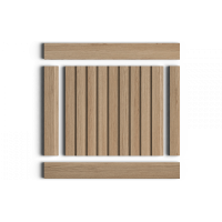 Стеновая панель из дюрополимера HIWOOD LV124 BR417 - 3D Панель