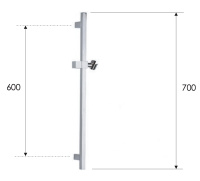 Душевая стойка 70 см Remer 317SVO, латунь состаренная 317SVO