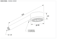 Ручной душ Remer 319MOX 319MOx
