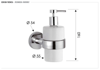 Дозатор Remer Guest GS13NO, черный матовый GS13NO