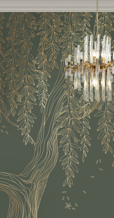 Арт. L525-COL18-GOLD | Панно Lines