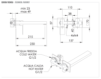 Смеситель для раковины Remer Q-Design QD15PL QD15PL