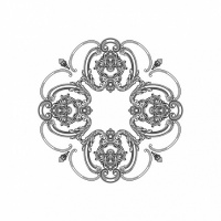 Розетка RODECOR 87109br потолочная из полимерного гипса - Готовое решение Rodecor из элементов