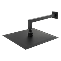 Верхний душ 30х30 см с кронштейном 30 см Mariani B1415Q0500, черный матовый B1415Q0500