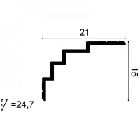 C393 Карниз Orac Decor из полиуретана - Плинтус потолочный