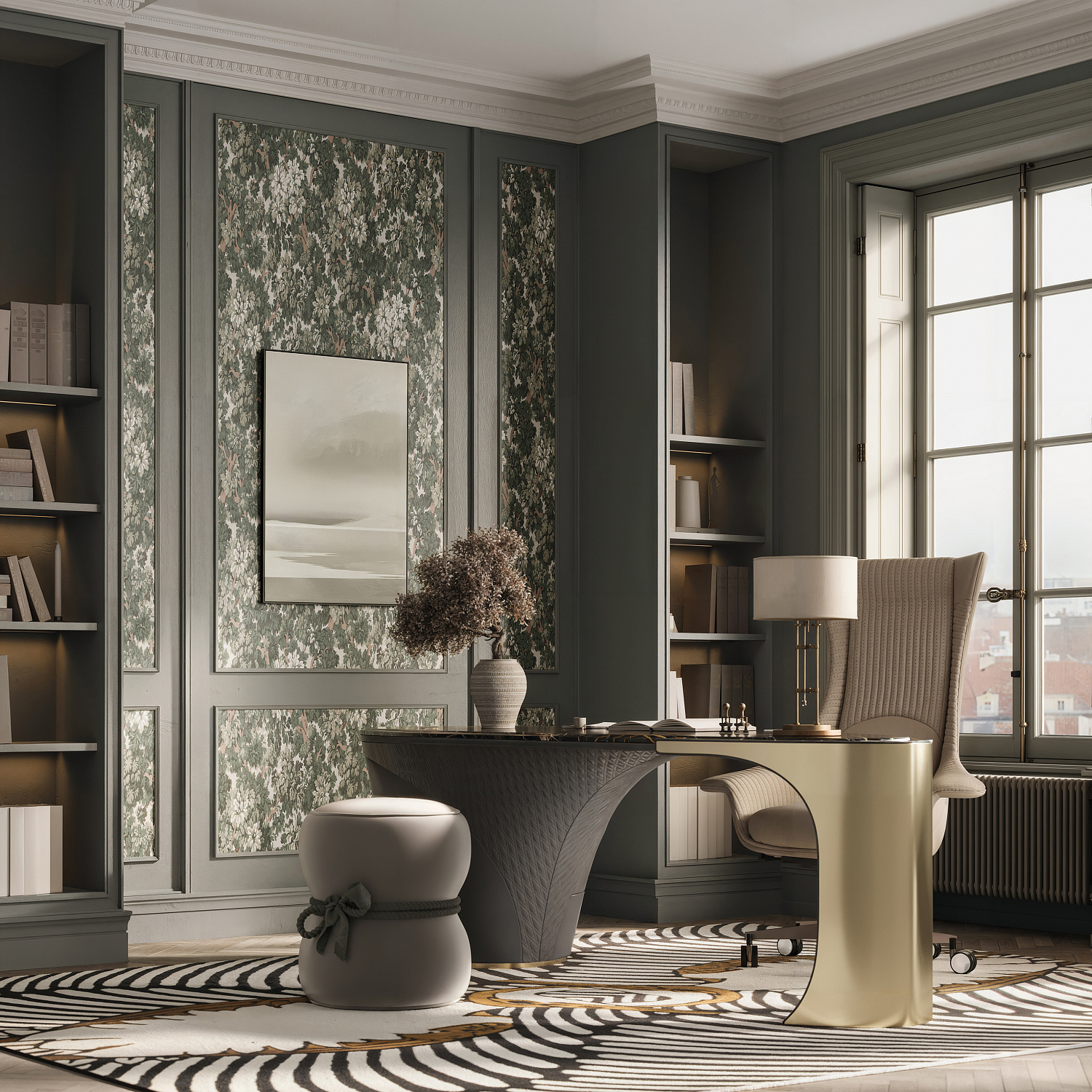 Новинка в ассортименте: флизелиновые обои и панно Loymina «Шервуд»