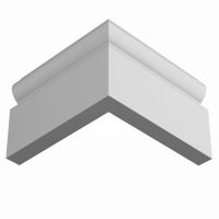 Плинтус напольный из ЛДФ Ultrawood арт. Base 0018 (2000 x 98 x 16 мм.)