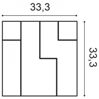 W102 Декоративная панель Cubi Orac Decor из полиуретана