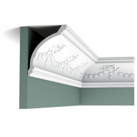 C218 Карниз Orac Decor из полиуретана - Плинтус потолочный с рисунком