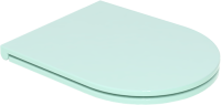 Крышка с сиденьем для подвесного унитаза с микролифтом GSG Ceramic Design Like LKCOPRSLTICR024, бирюзовый глянцевый LKCOPRSLTICR024