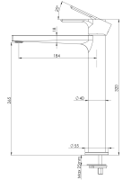 Смеситель для раковины Mariani Kali A22398KL12, золото брашированное A22398KL12