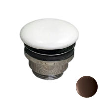 Донный клапан универсальный 1”1/4 с керамической крышкой GSG Ceramic Design PILTONUNIAR035, Cacao Matt PILTONUNIAR035