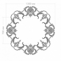Розетка RODECOR 87019rc потолочная из полимерного гипса - Готовое решение Rodecor из элементов